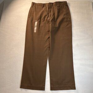 Eddie Bauer Pants Men's 38x32 Brown Classic Fit Casual Thick Cotton Office Work